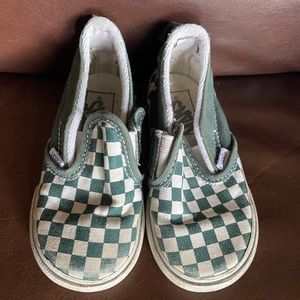 Vans Toddler Green Slip on Vans Shoes